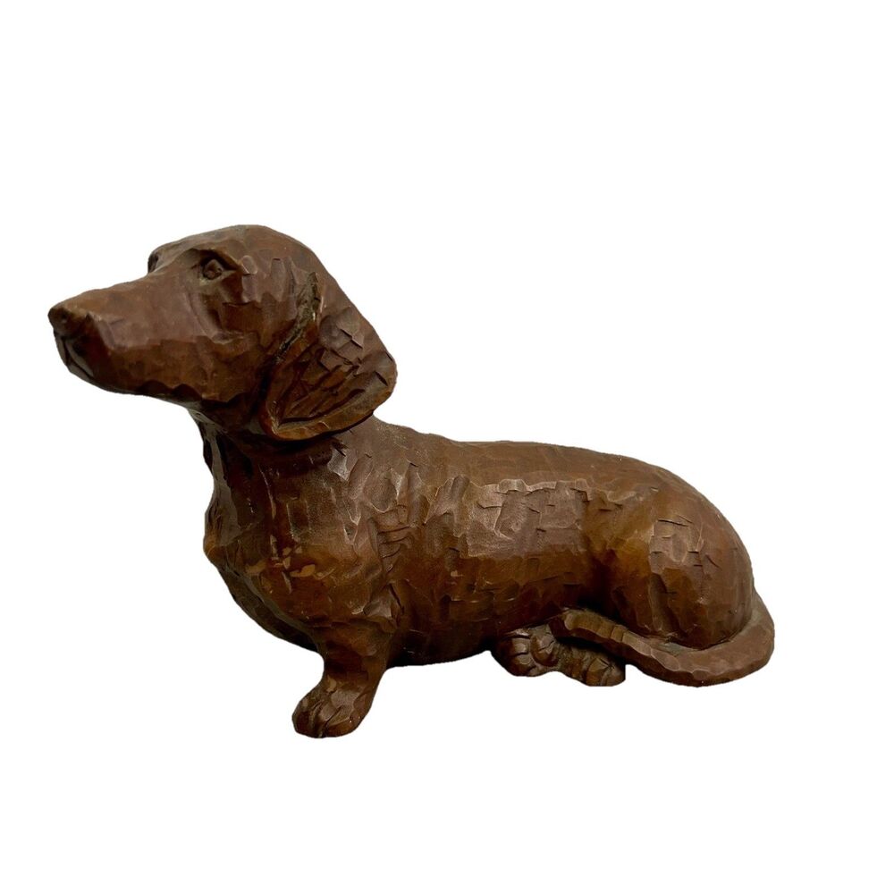 Red Mill Dachshund Dog Figurine Handmade in USA 8”L Collectible Dog Lover Vtg